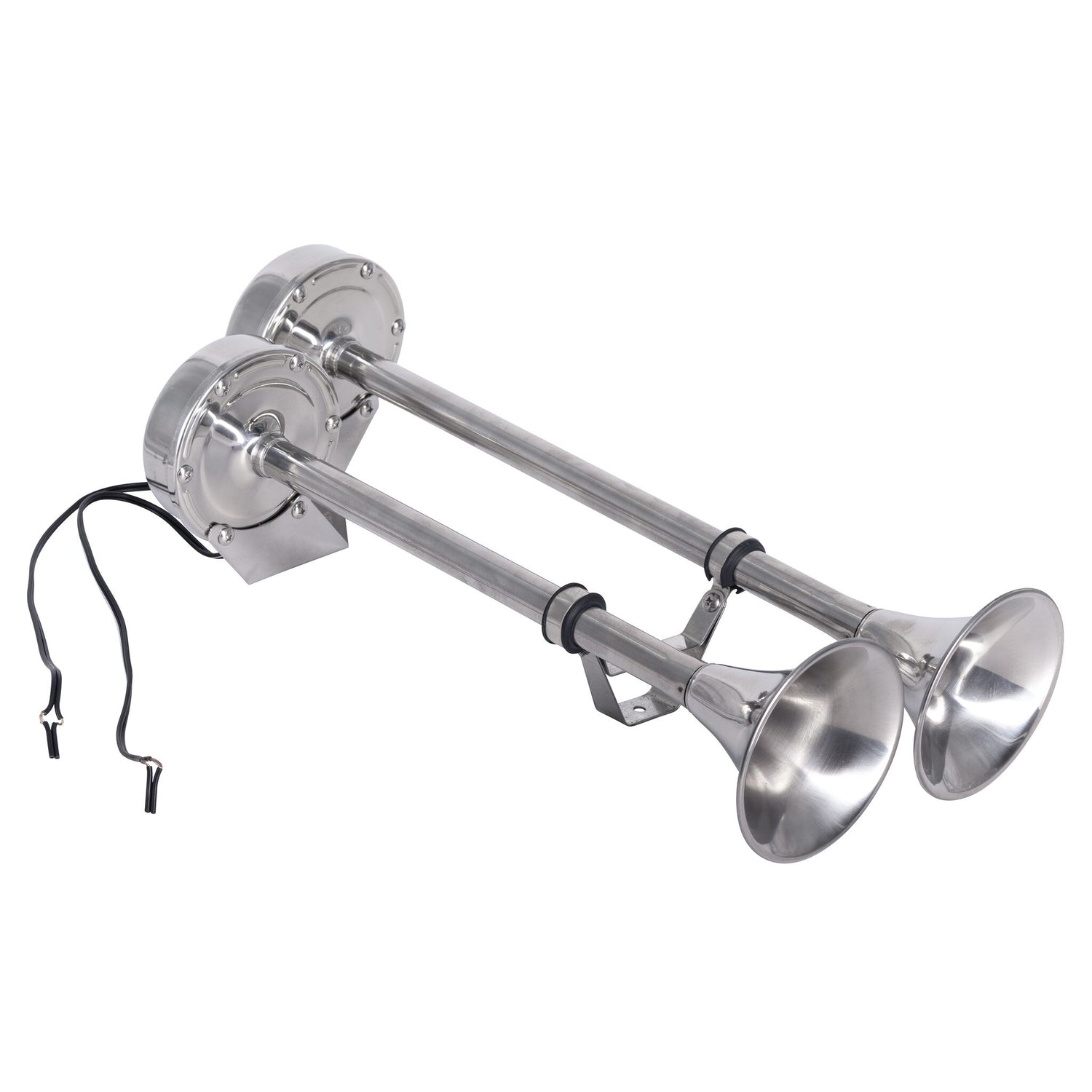awn Signalhorn Doppelhorn verchromtes Messing 12V, Schalldruckhorn, top Preis-Leistungsverhältnis