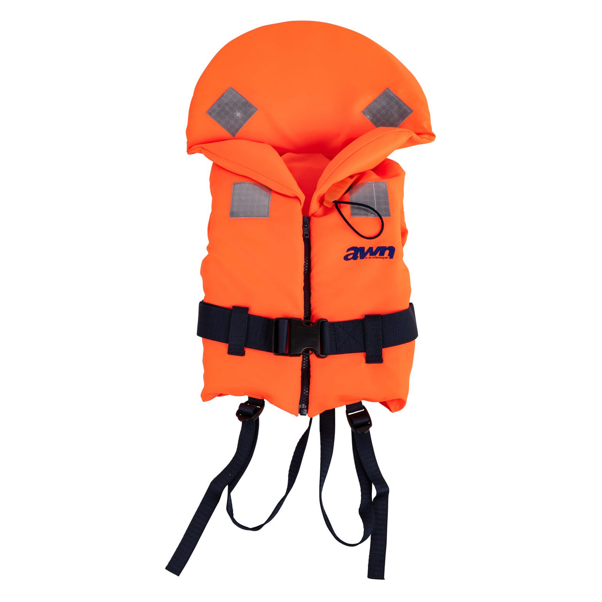awn Feststoff-Rettungsweste Bravissimo mit Signalpfeife, klassische Schwimmweste für höchste Sichtbarkeit und zertifizierte Sicherheit -