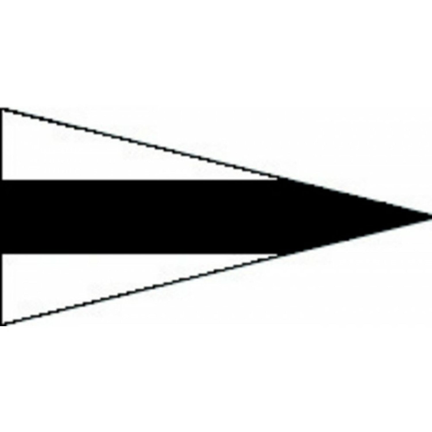 Zollflagge Hilfsstander 30 x 36 cm, Signalflagge, Pflicht bei Einreise in deutsches Seegebiet