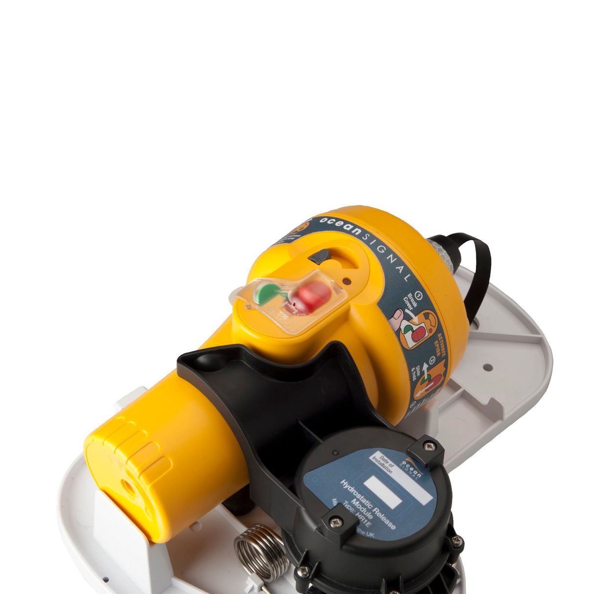 OCEAN SIGNAL housing for emergency beacon manual activation E100/E100G, Epirb housing, UV-resistant plastic