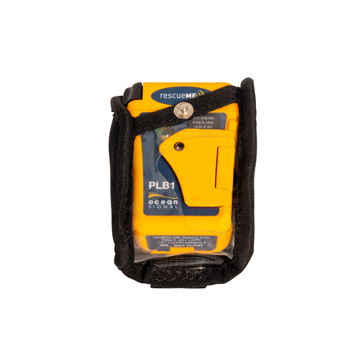 Ocean Signal Emergency Beacon 66-Channel GPS rescueME PLB1 SOS Satellite Network, PLB Marine Distress Beacon, One-Hand Operation and High Visibility