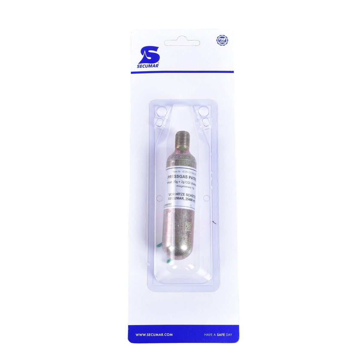 SECUMAR CO₂ replacement cartridge set 20 g, life jacket accessory, suitable for SECUMATIC 3001S/SECU 301SM