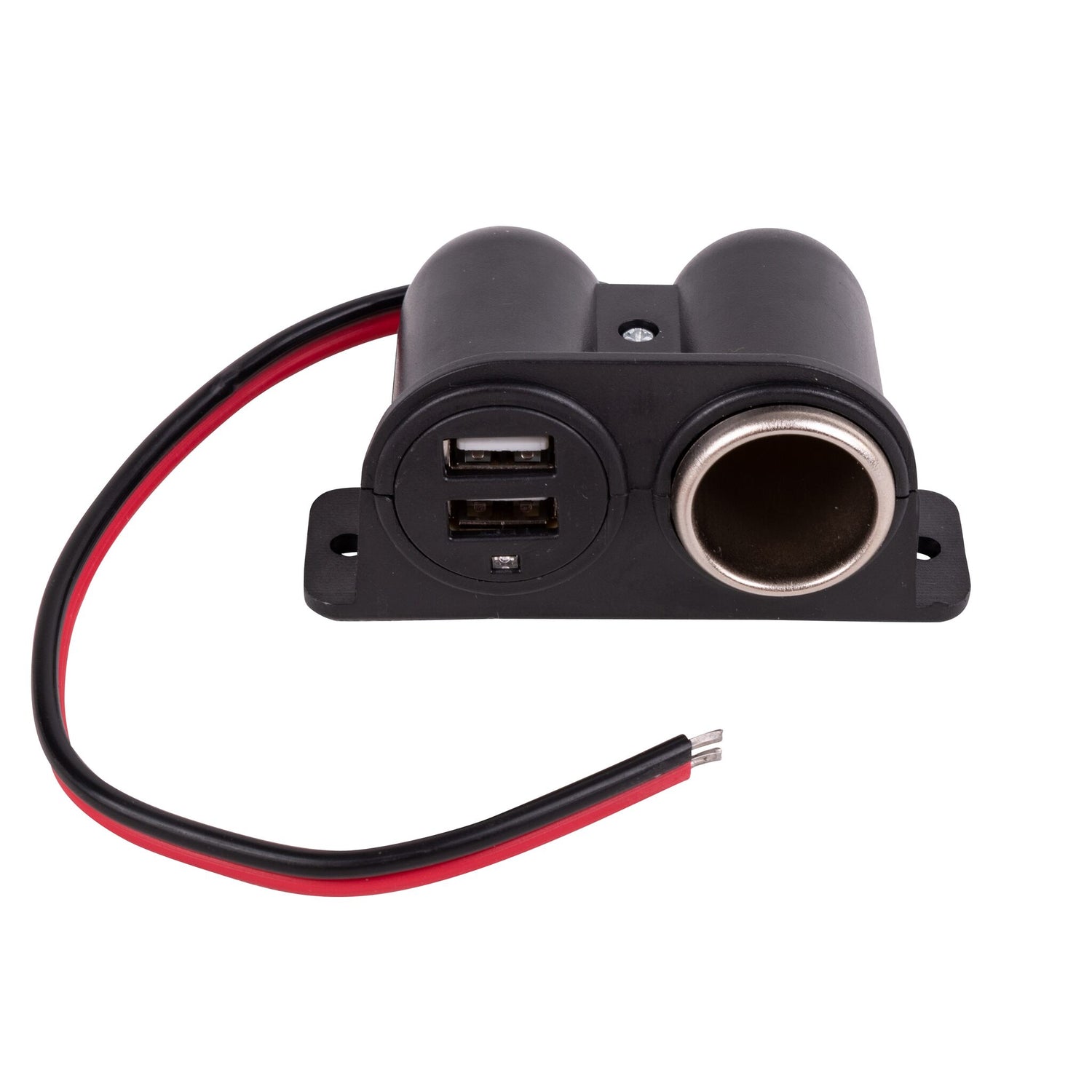 Aufbau-Steckdose USB Doppel-Anschluss bruchfest, Elektro-Anschluss, 12/24V & Zigarettenanzünder