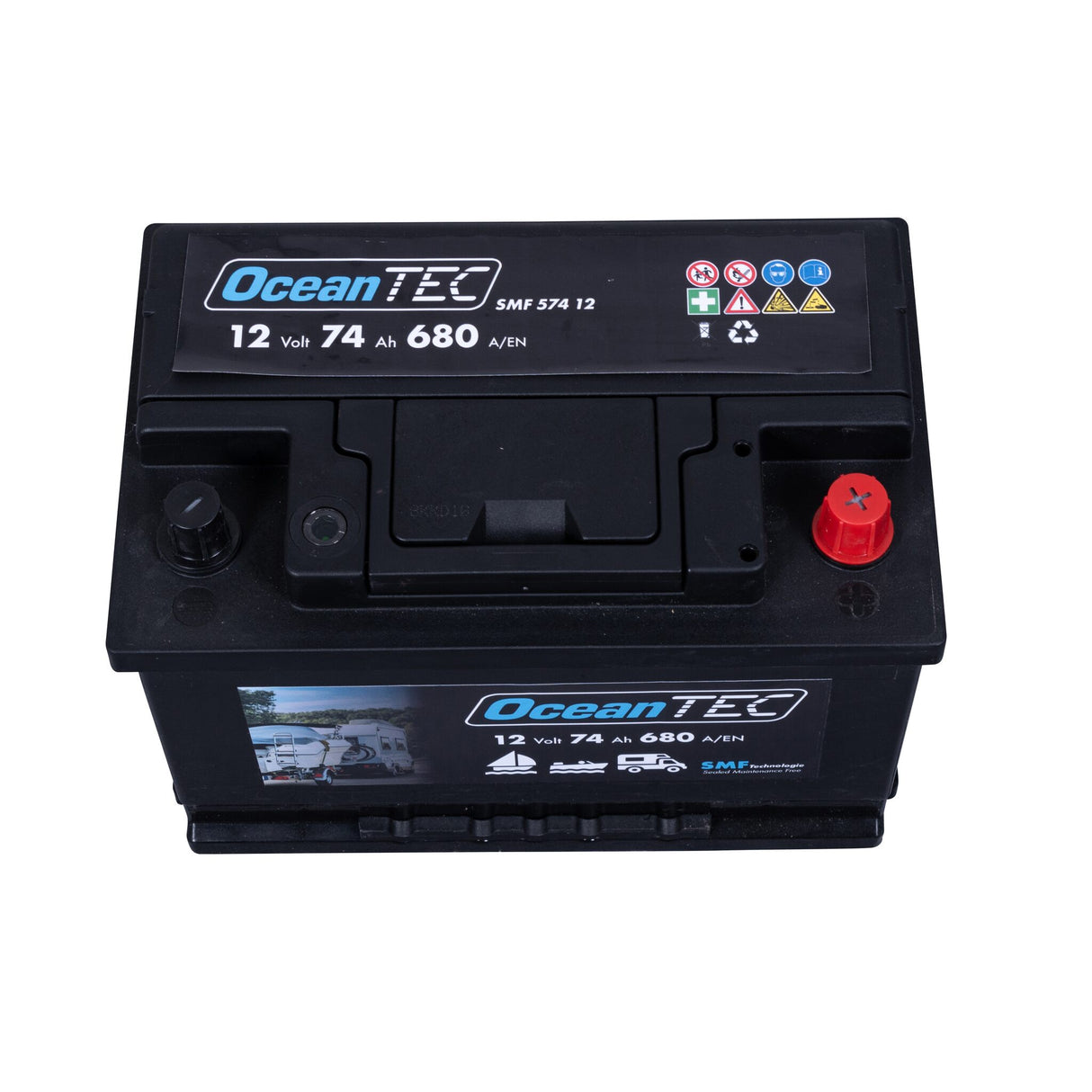 OceanTEC Batterien für 12 Volt-Bordnetze, wartungsfrei, hohe Rüttelfestigkeit und lange Lebensdauer - 45 - 180 Ah
