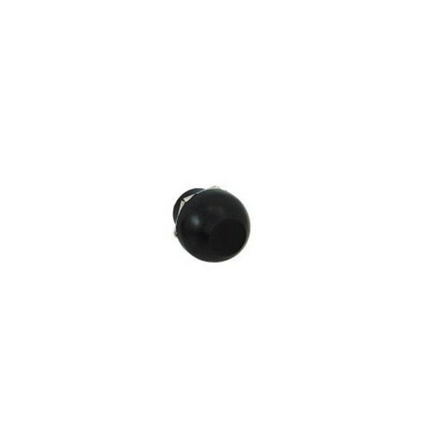 Drucktaster Kunststoff wasserdicht, Druckknopf 12 V 5 A, schwarze Gummikappe 22,5 mm Loch