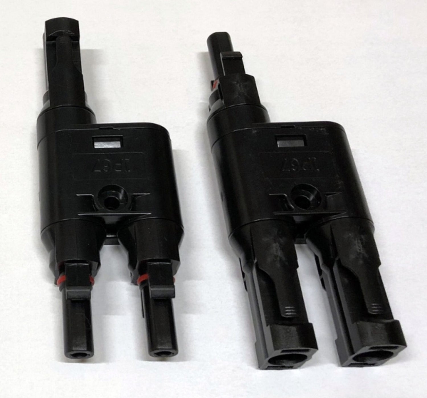 T-Verbinder Stecker und Buchse MC4 Paar, Steckverbinder, zuverlässig für Solaranlagen