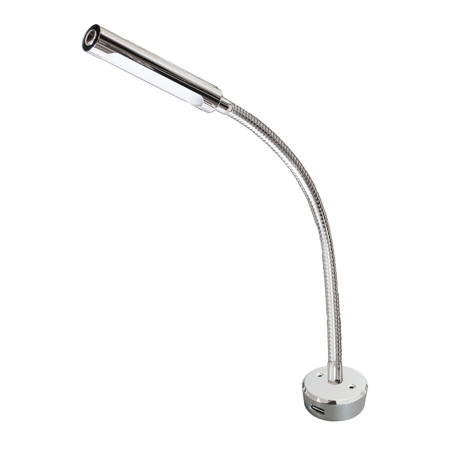 Casolux Kartentischlampe Malene Touch Edelstahl, Touchschalter, USB-Ladebuchse für externes Laden - (Optional mit Tischmontage oder Wandmontage)