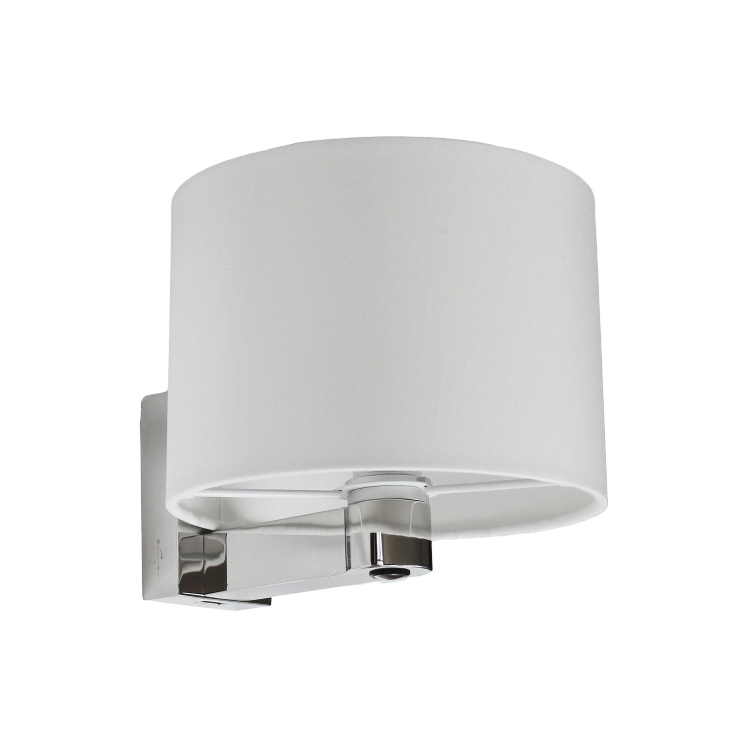 Casolux Wandleuchte Wallis Edelstahl, elegante Wandlampe mit USB-Anschluss, moderne Lichtlösung - eckig oder rund