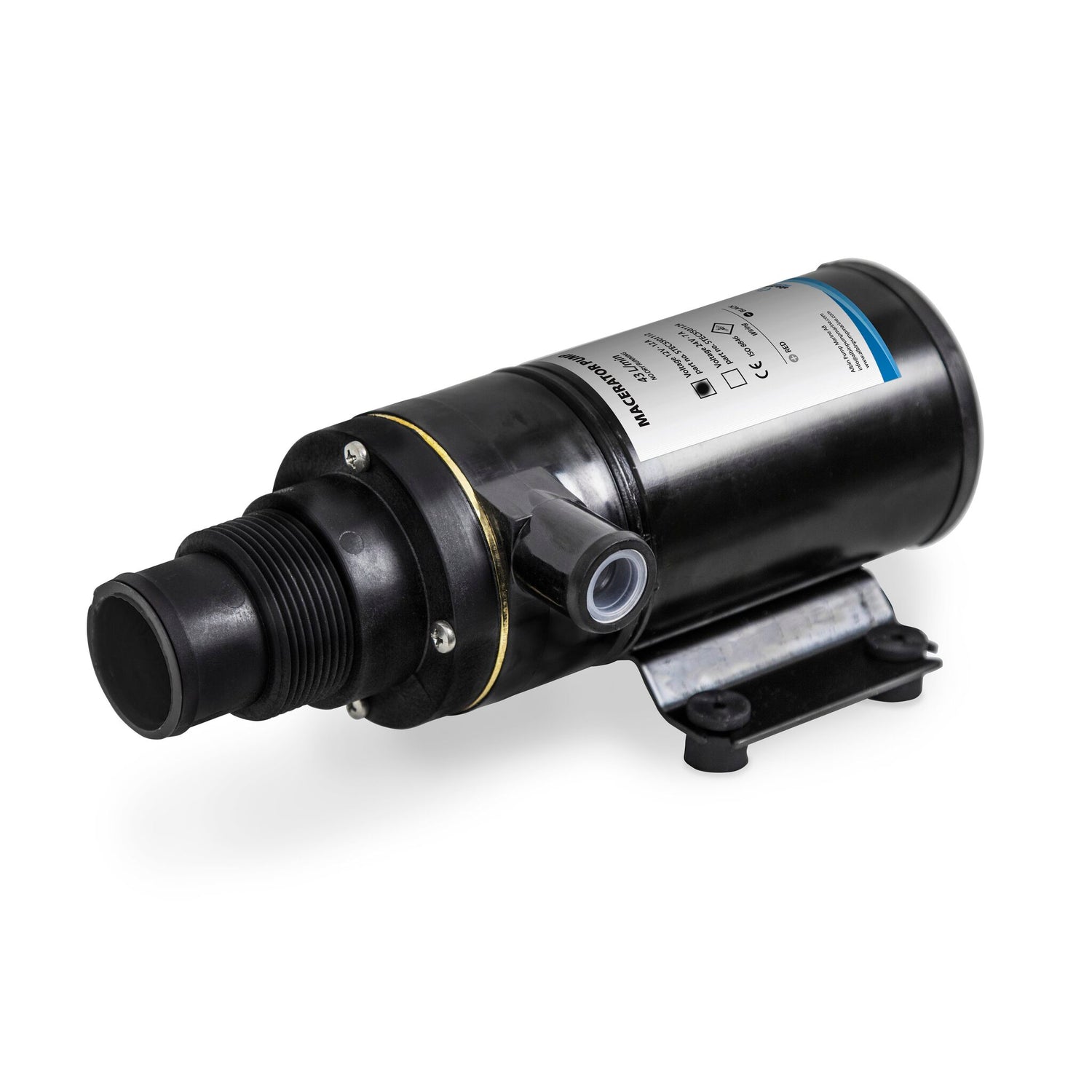 Albin Pump Zerhacker-Pumpe mit Rotationsschneider, 43 l/min, selbstansaugend bis 1,5 m, langlebig aus Messing und Edelstahl -