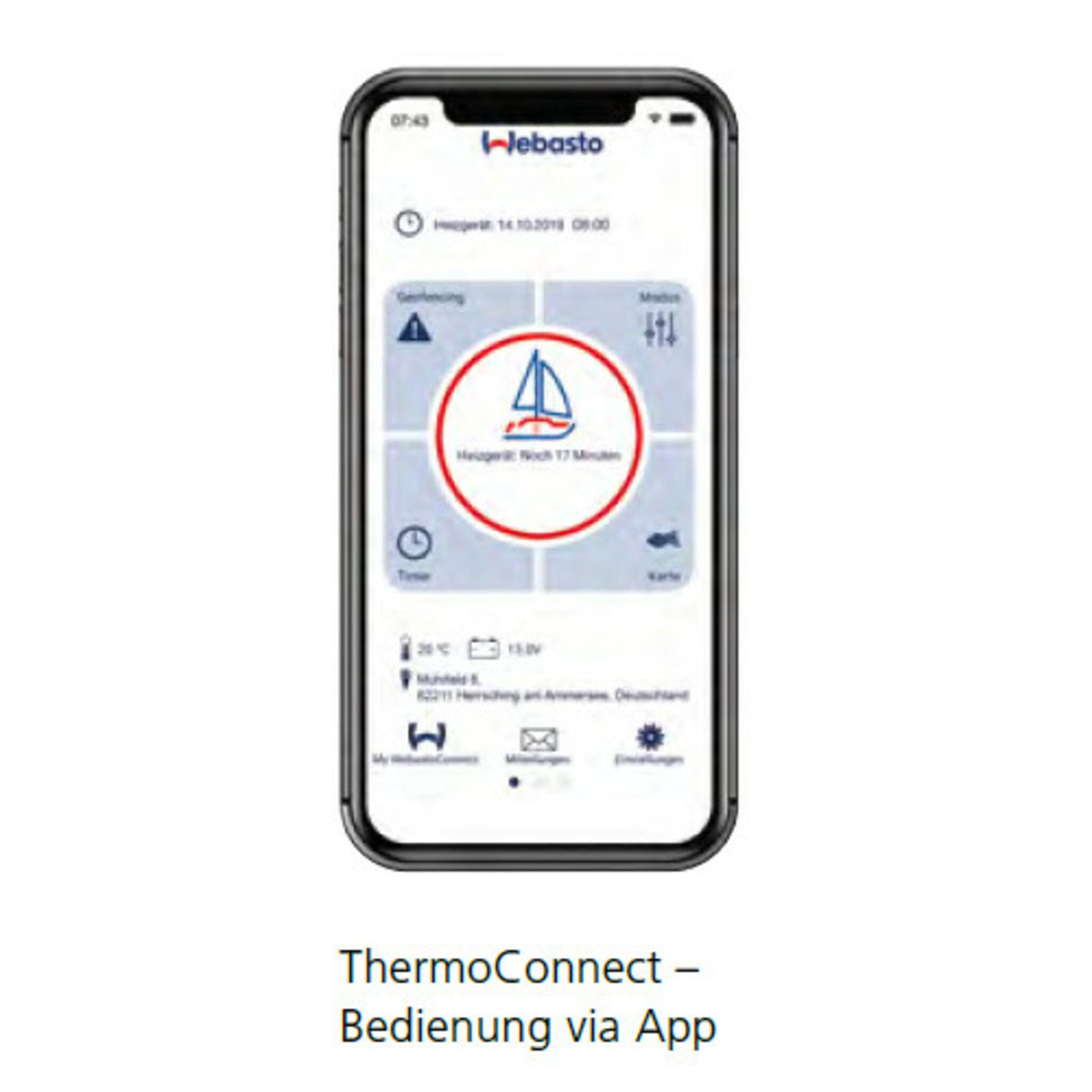 Webasto Luftheizung Air Top 2000, marine Heizgerät, effiziente Dehumidifikation und komfortable Wärme - (Optional mit MultiControl)