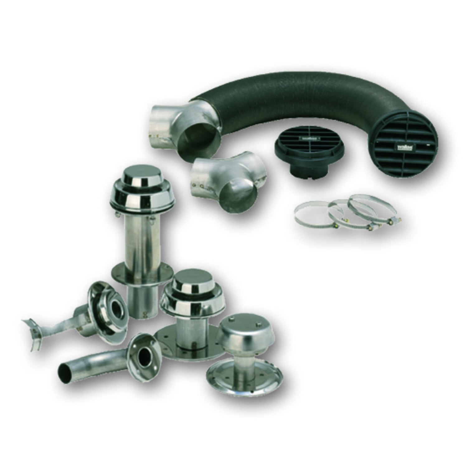 WALLAS Abgasstutzen für Dieselkocher und Dieselbackofen, Rauchabzug, kompatibel mit Modellnummern 85DP, 85DT, 86D