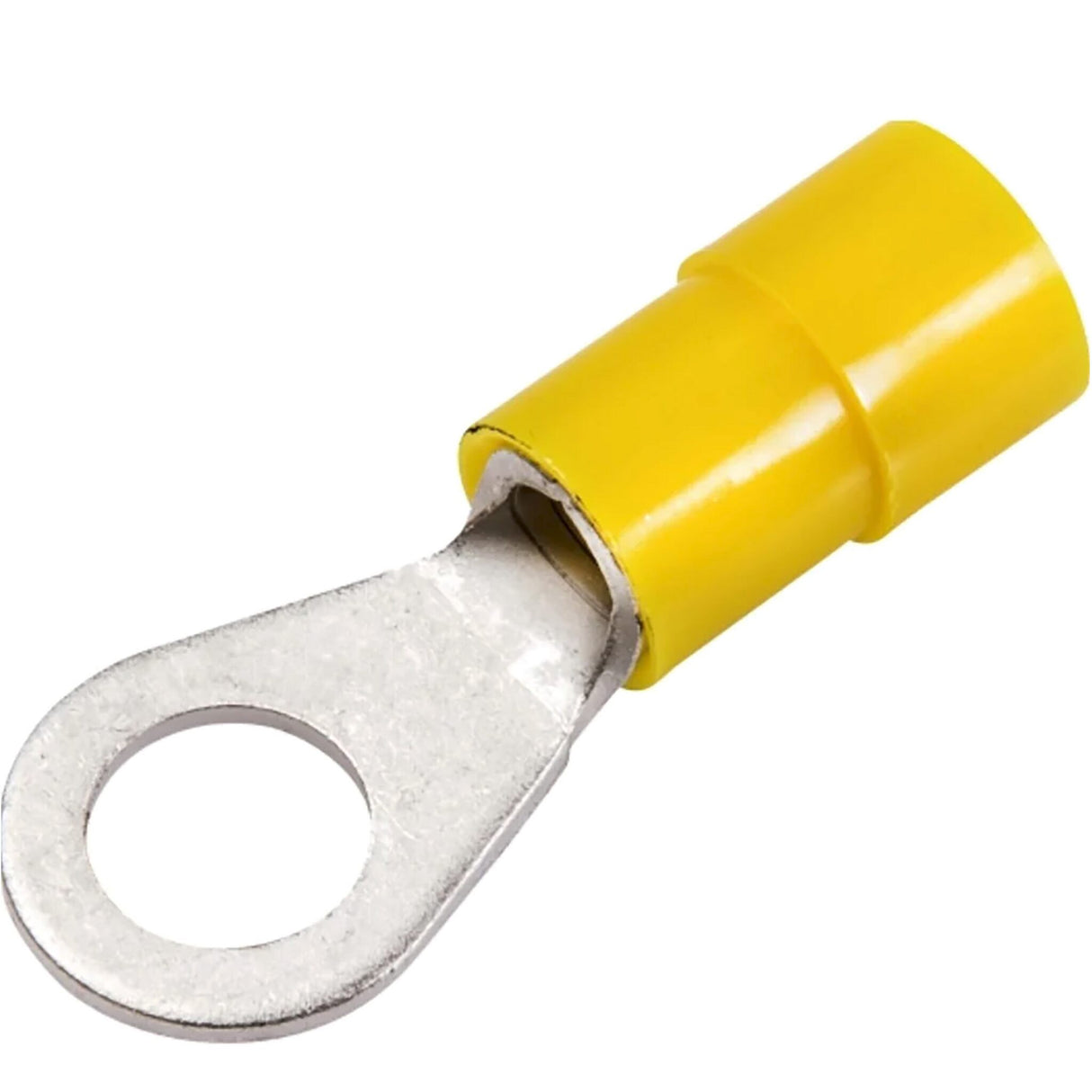 Ringkabelschuh gelb Polycarbonat, 10er Pack, mit aufgeweiteter Isolierhülse - 4 - 6 mm