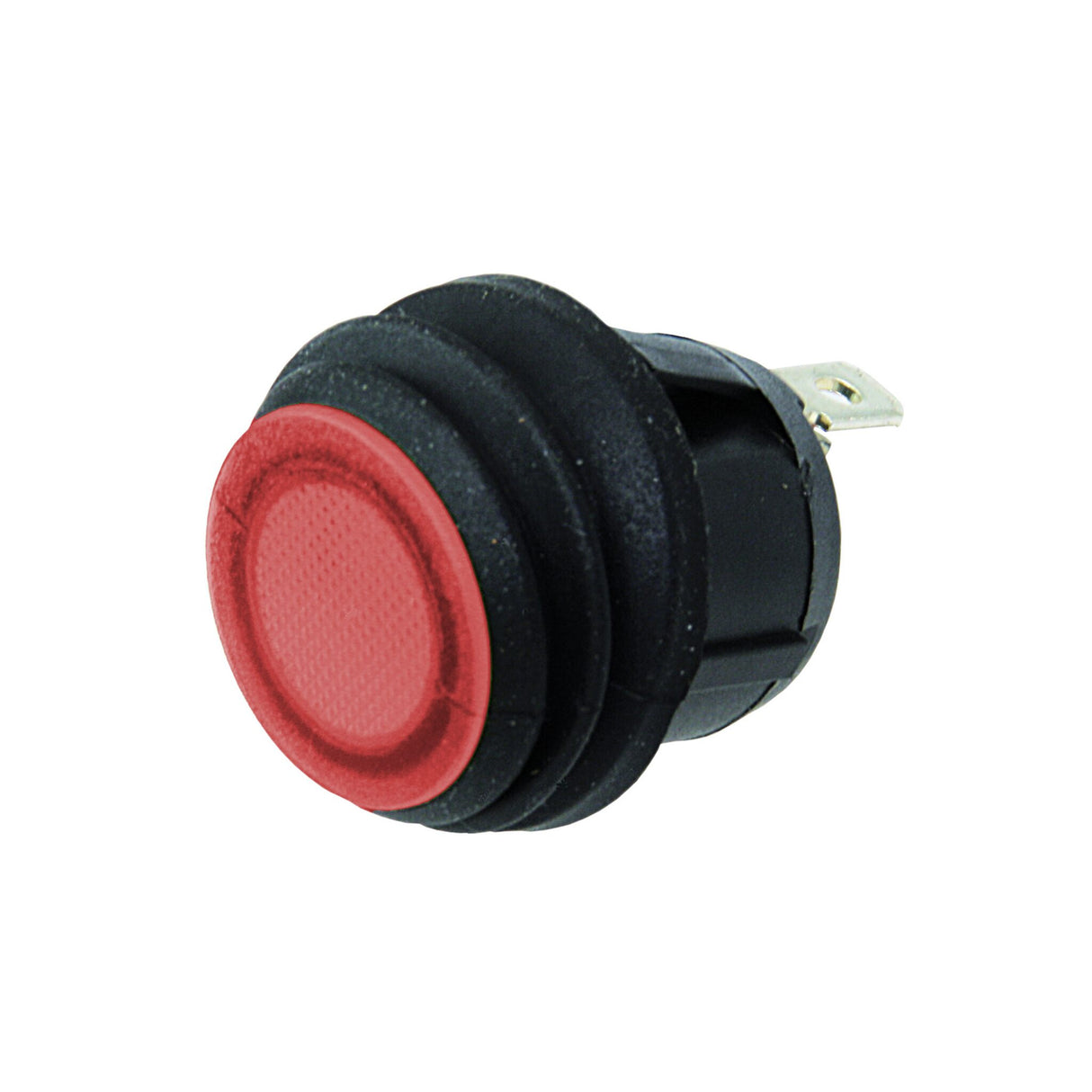 Wippschalter 25 mm spritzwassergeschützt, LED-Beleuchtung, IP65 Schutzklasse - rot oder grün