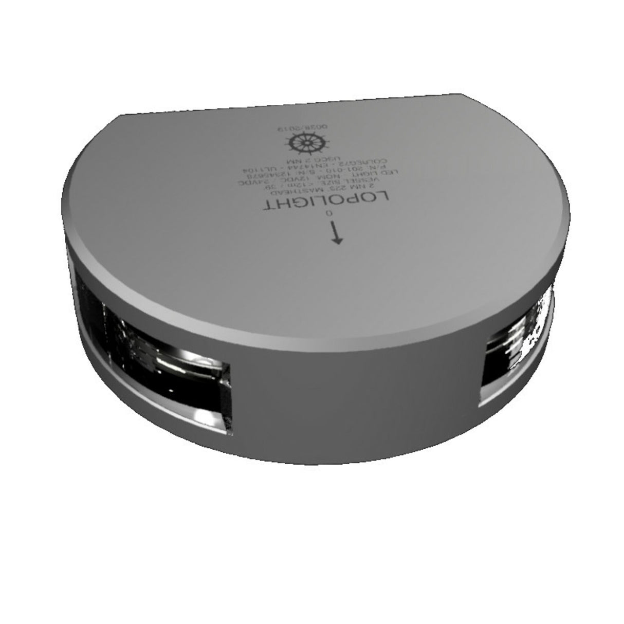 Lopolight LED Topplaterne Aluminiumgehäuse wasserdicht IP68, Schiffspositionslampe, unzerbrechlich und energieeffizient