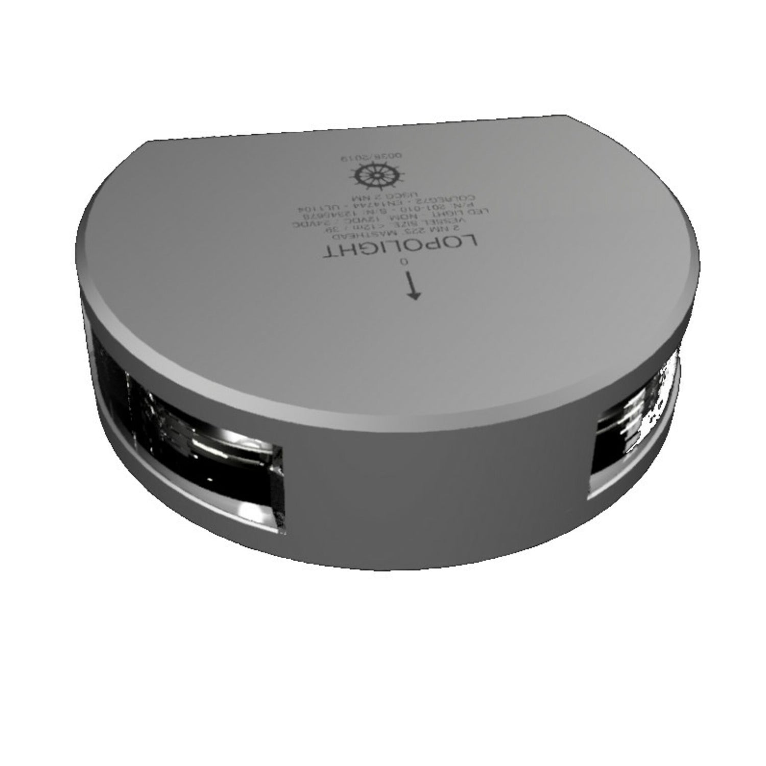 Lopolight LED Topplaterne Aluminiumgehäuse wasserdicht IP68, Schiffspositionslampe, unzerbrechlich und energieeffizient