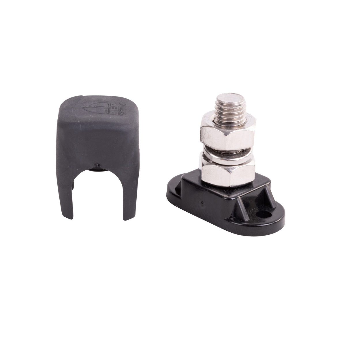 BEP Isolierter Sammelstützpunkt Bolzendurchmesser 10 mm, Sammelpunkt, langlebig und zuverlässig - schwarz oder rot