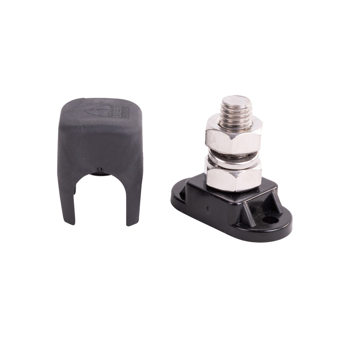 BEP Isolierter Sammelstützpunkt Bolzendurchmesser 10 mm, Sammelpunkt, langlebig und zuverlässig - schwarz oder rot