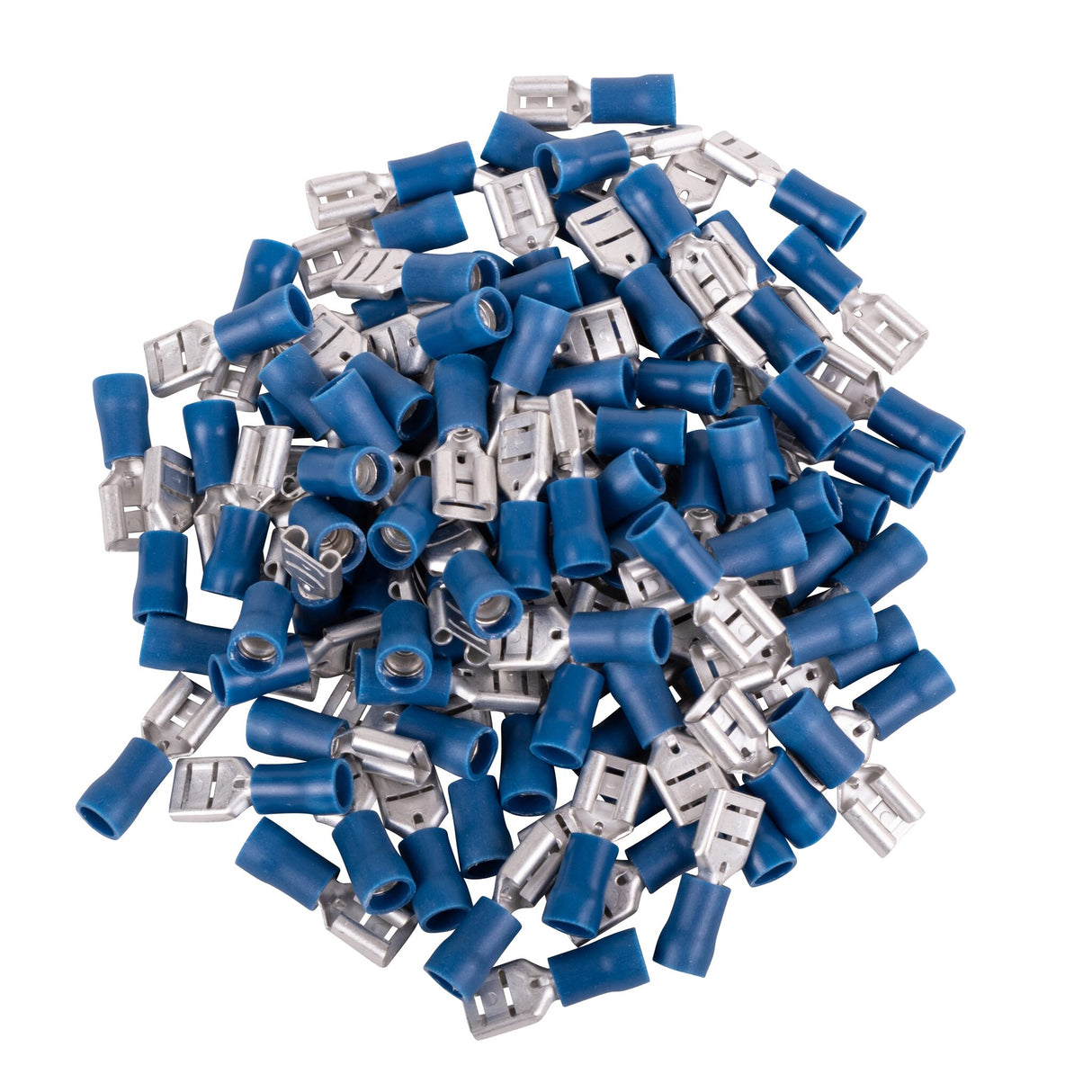 Flachsteckhülsen 1,5-2,5mm² Packung 100 Stück, Steckerverbinder, hohe Leitfähigkeit