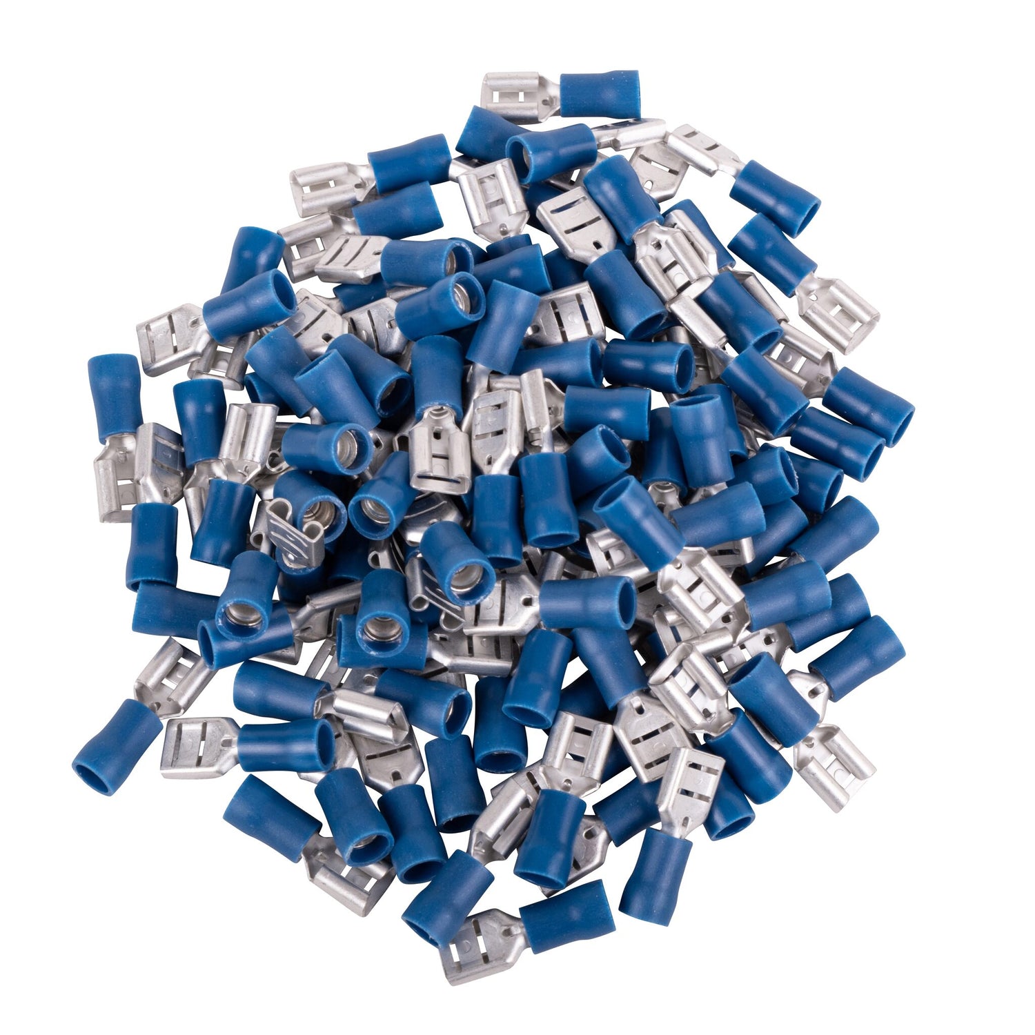 Flachsteckhülsen 1,5-2,5mm² Packung 100 Stück, Steckerverbinder, hohe Leitfähigkeit