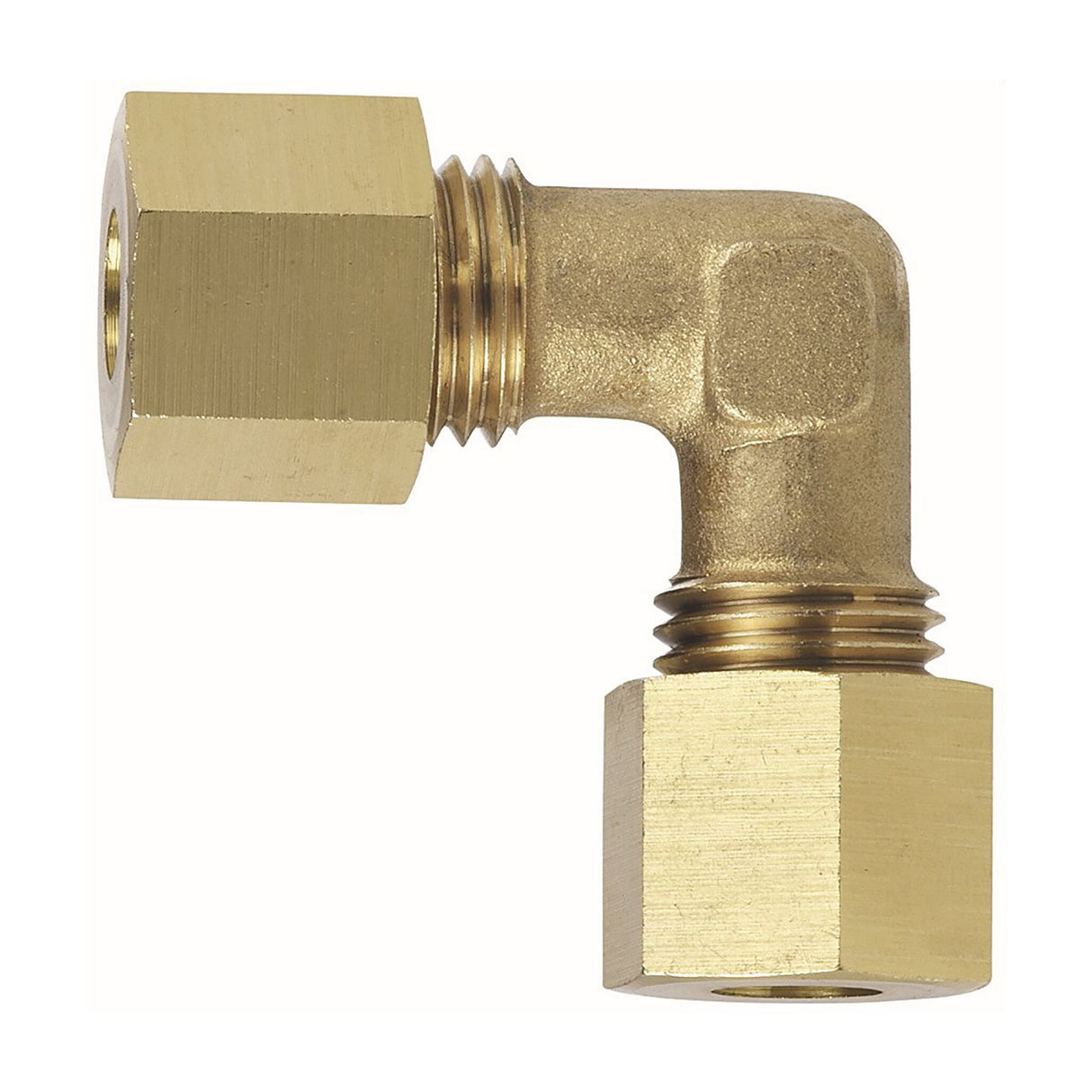 Schneidering Verschraubungen für Gasanschluss RVS mit 8 mm Messing-Schneidringen, Kupferrohr-Anschluss, nach DIN EN ISO 8434 - (Optional mit T-Verschraubung, gerade Verschraubung, 90°-Winkelverschraubung)