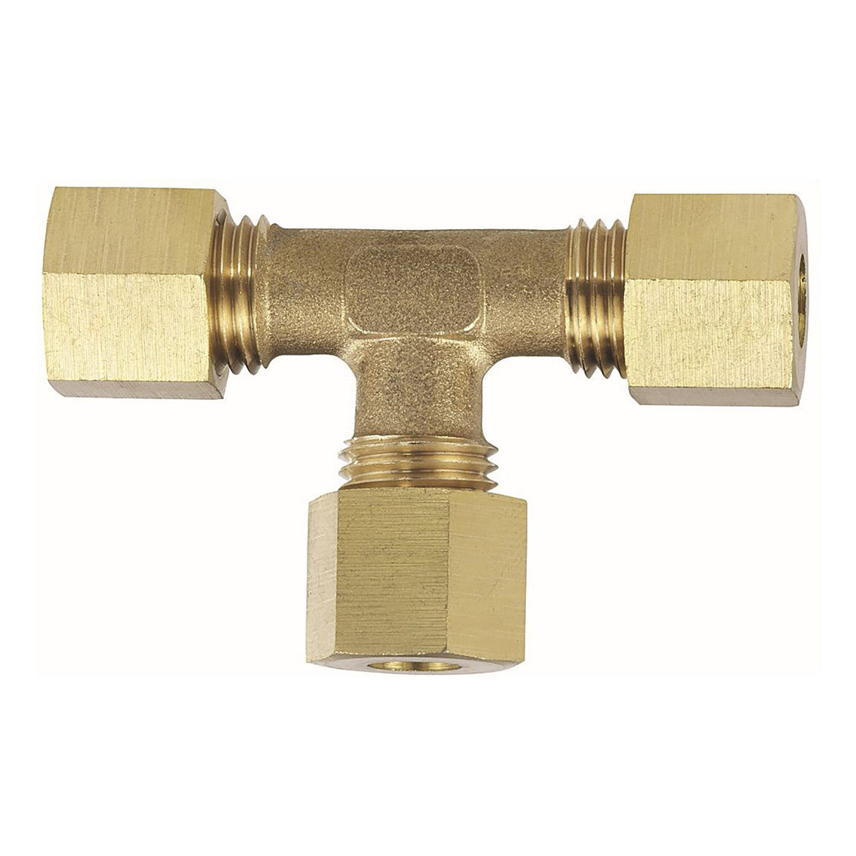 Schneidering Verschraubungen für Gasanschluss RVS mit 8 mm Messing-Schneidringen, Kupferrohr-Anschluss, nach DIN EN ISO 8434 - (Optional mit T-Verschraubung, gerade Verschraubung, 90°-Winkelverschraubung)