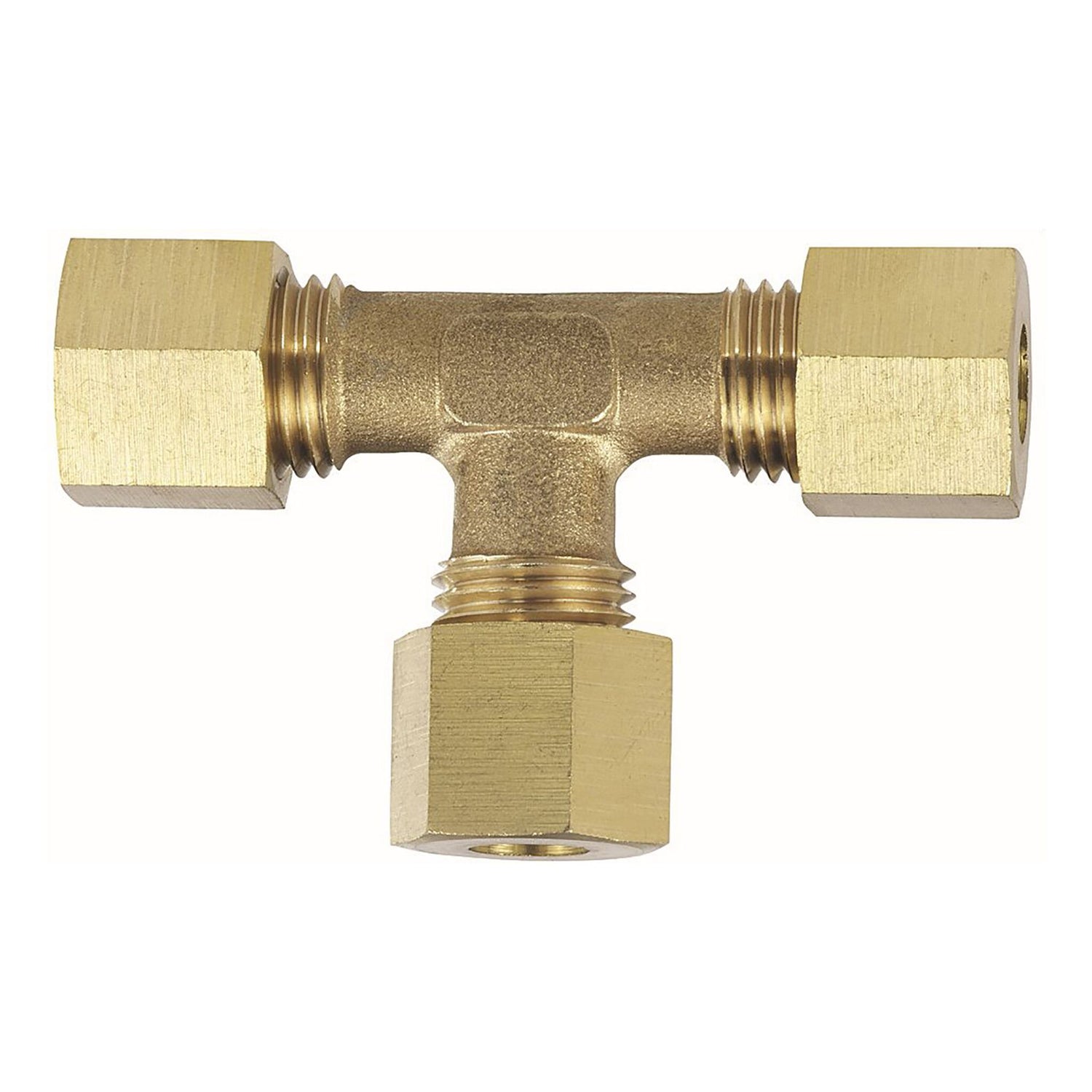 Schneidering Verschraubungen für Gasanschluss RVS mit 8 mm Messing-Schneidringen, Kupferrohr-Anschluss, nach DIN EN ISO 8434 - (Optional mit T-Verschraubung, gerade Verschraubung, 90°-Winkelverschraubung)