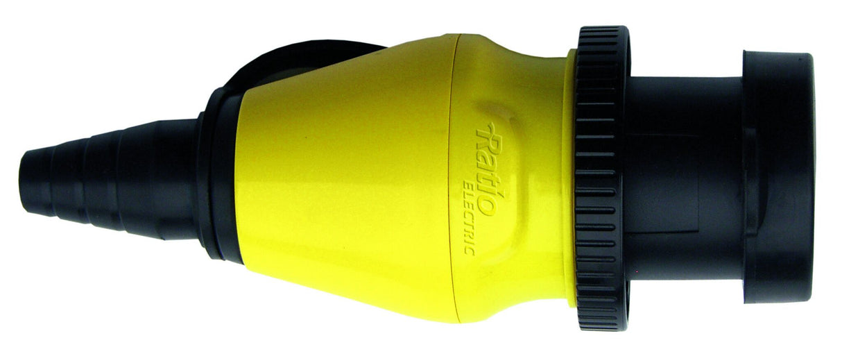 philippi Kupplungsstecker 16 A/230 V, Landanschluss-Kupplung, für Edelstahl Einbaustecker