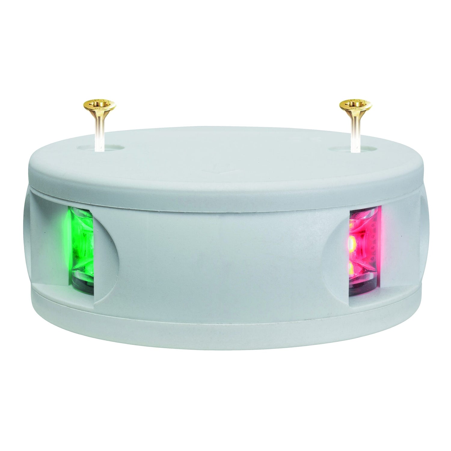 Aqua Signal Navigationslaterne Serie 34, LED, wartungsfrei, salzwasserbeständig, UV-geschützt, rostfrei, amagnetisch, stoß- und schlagfest - schwarz, aluminium, weiß