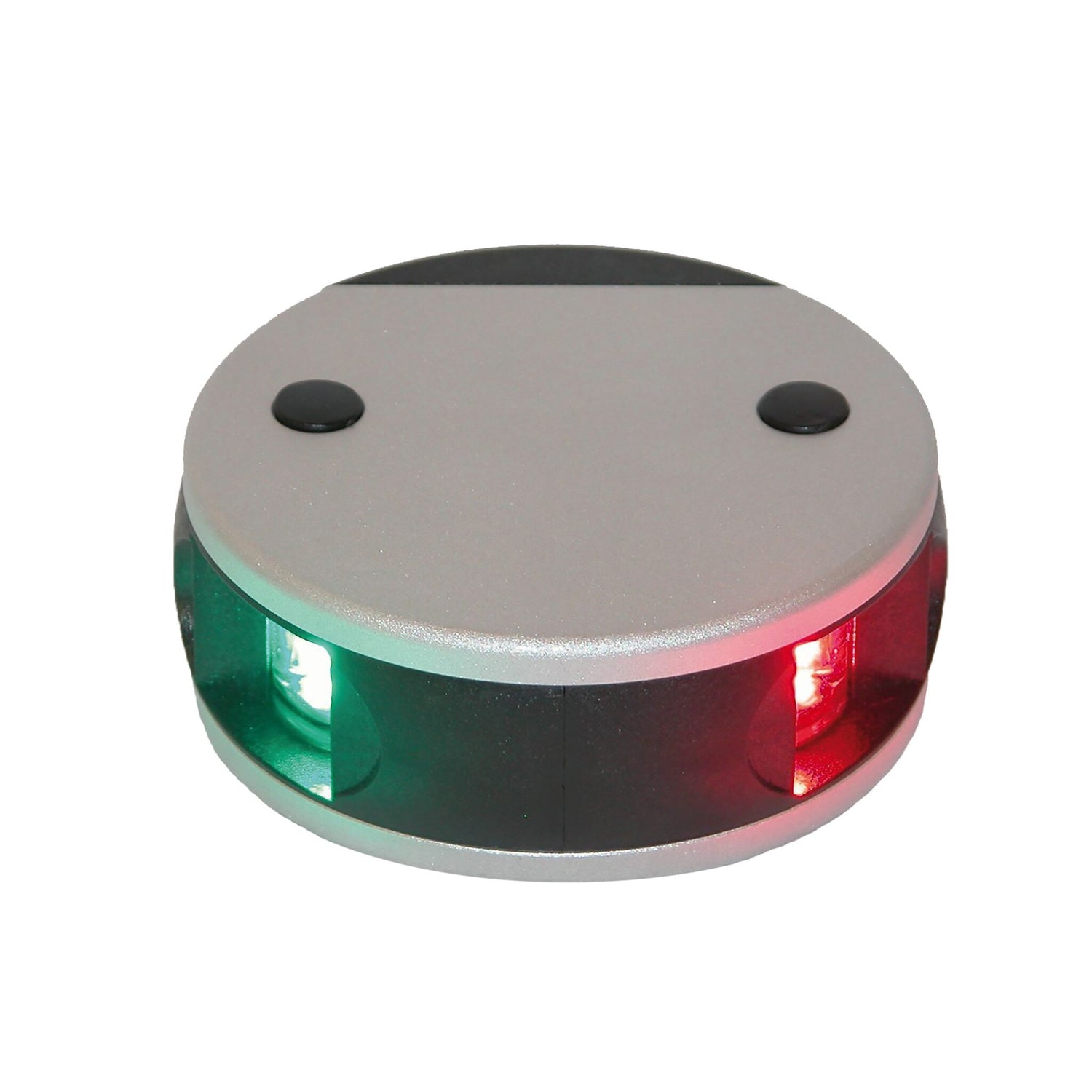 Aqua Signal Navigationslaterne Serie 34, LED, wartungsfrei, salzwasserbeständig, UV-geschützt, rostfrei, amagnetisch, stoß- und schlagfest - schwarz, aluminium, weiß