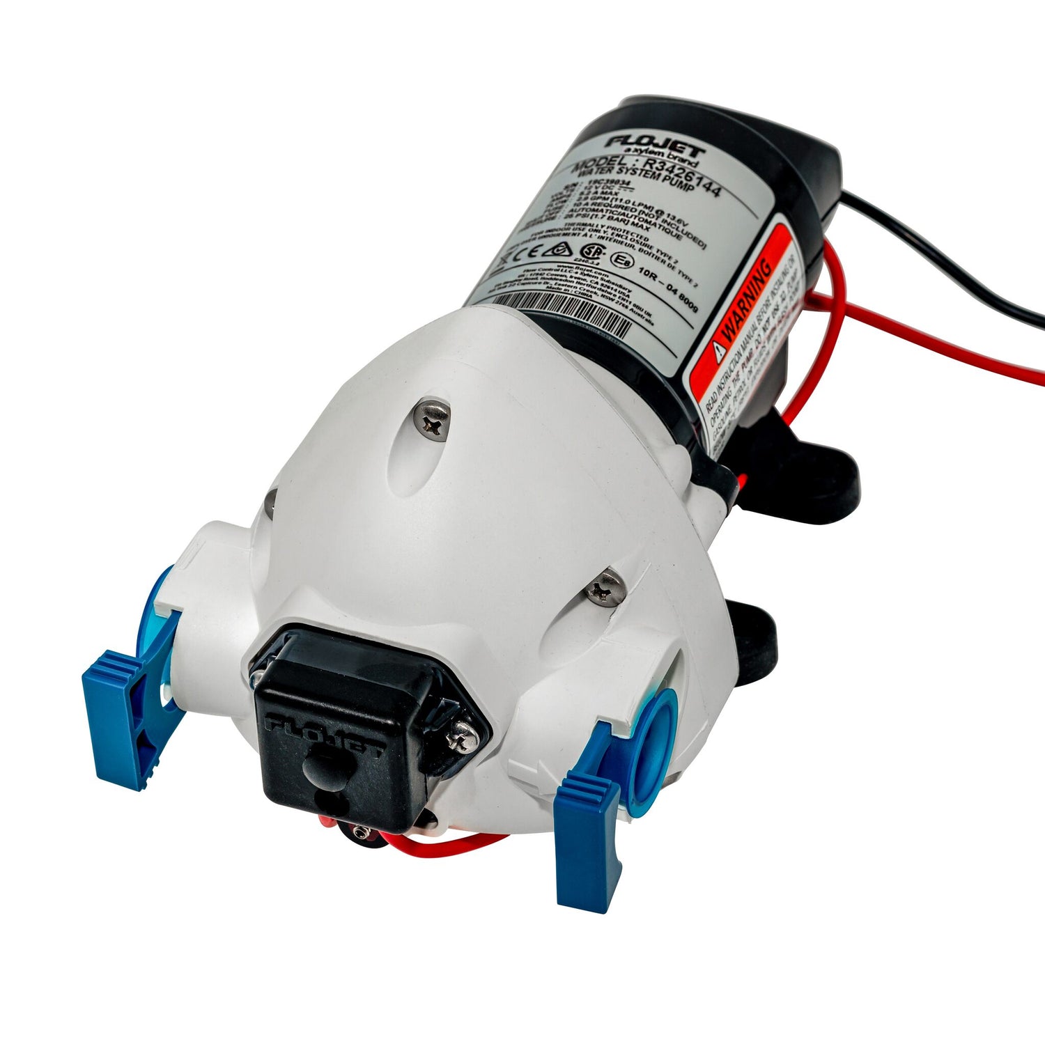 Flojet Druckpumpe selbstansaugend Triplex 1.9 Sanitärpumpe, leise und sicherer Betrieb, versorgt 3-4 Zapfstellen