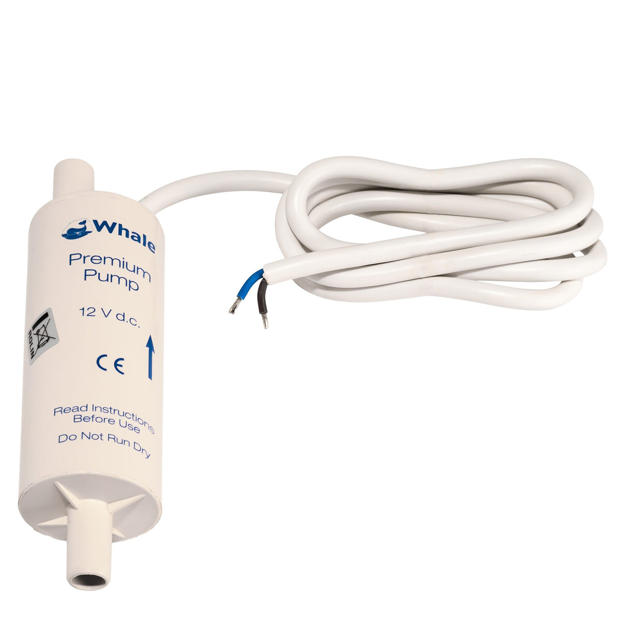 WHALE Tauch- und Inlinepumpe, selbstlüftend, für Frischwasser, Salzwasser und Diesel, kompakte Pumpe, einfacher Einbau, 12 V, Verpolungsschutz, nicht für Dauerlauf
