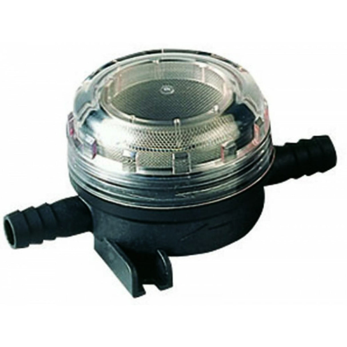 JABSCO Vorfilter für Druckwasserpumpen, transparentes Gehäuse, einfache Reinigung, robuster korrosionsbeständiger Schutz - (Optional mit Schnellkupplung, Schlauch- und Gewindeanschluss)