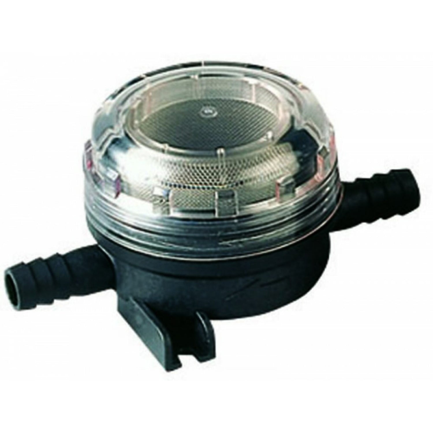 JABSCO Vorfilter für Druckwasserpumpen, transparentes Gehäuse, einfache Reinigung, robuster korrosionsbeständiger Schutz - (Optional mit Schnellkupplung, Schlauch- und Gewindeanschluss)