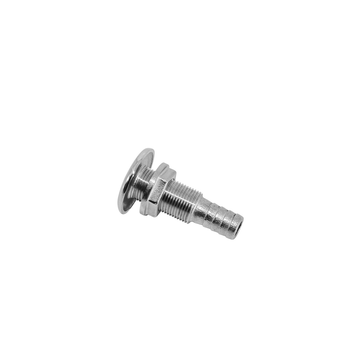 Edelstahl Borddurchlass mit Schlauchtülle, A4/AISI 316, korrosionsbeständig - 12 - 38 mm (Optional mit Schlauchtülle)