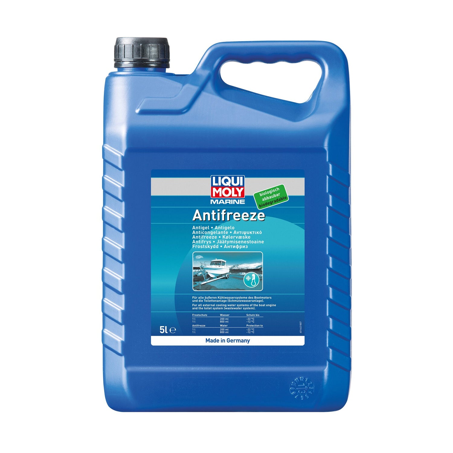 LIQUI MOLY Marine Antifreeze | 5 L | Kühlerfrostschutz | Frostschutzmittel Boote biologisch abbaubar und umweltfreundlich