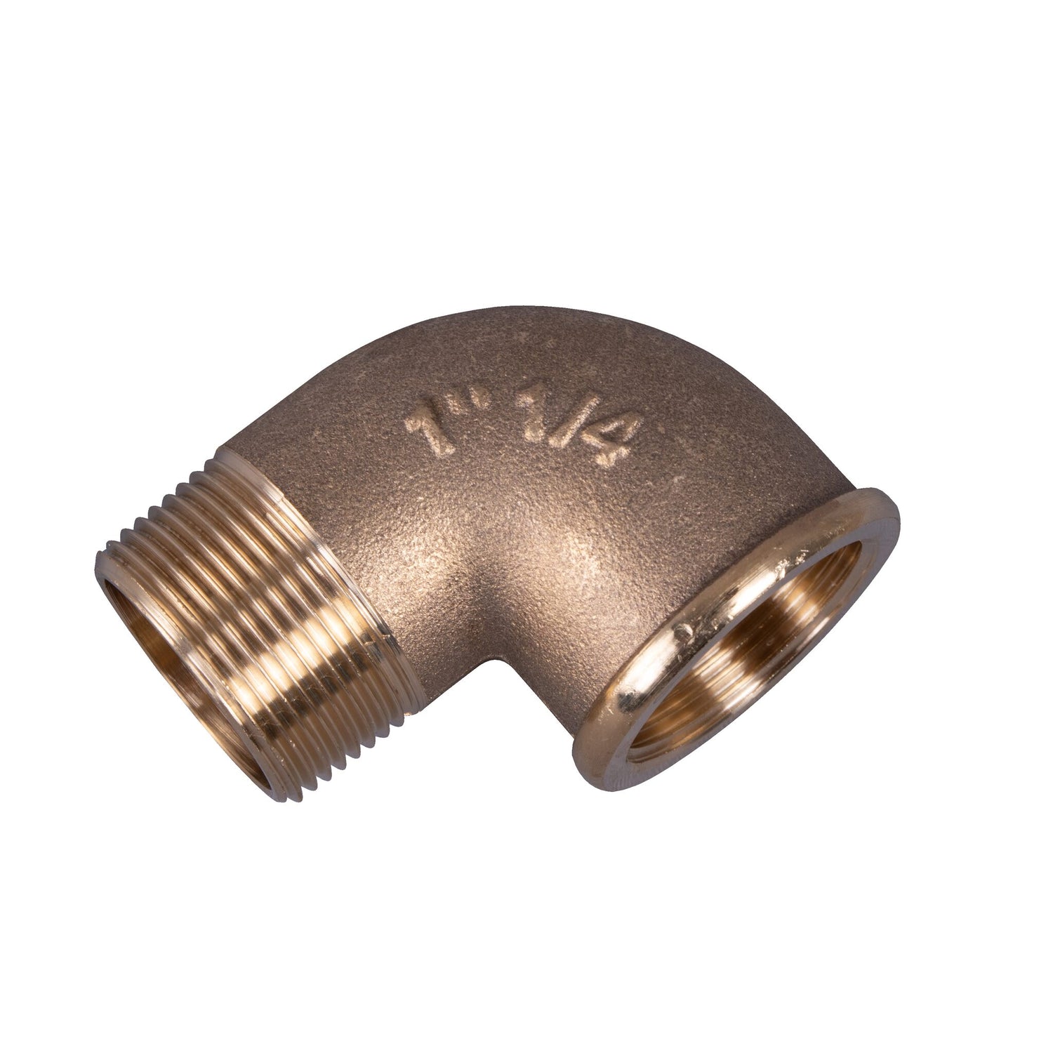 Maestrini Rohrbogen 90° Messing, Innen-/Außengewinde, langlebig und robust - 1/2" - 2" (Optional mit Anschlüsse)