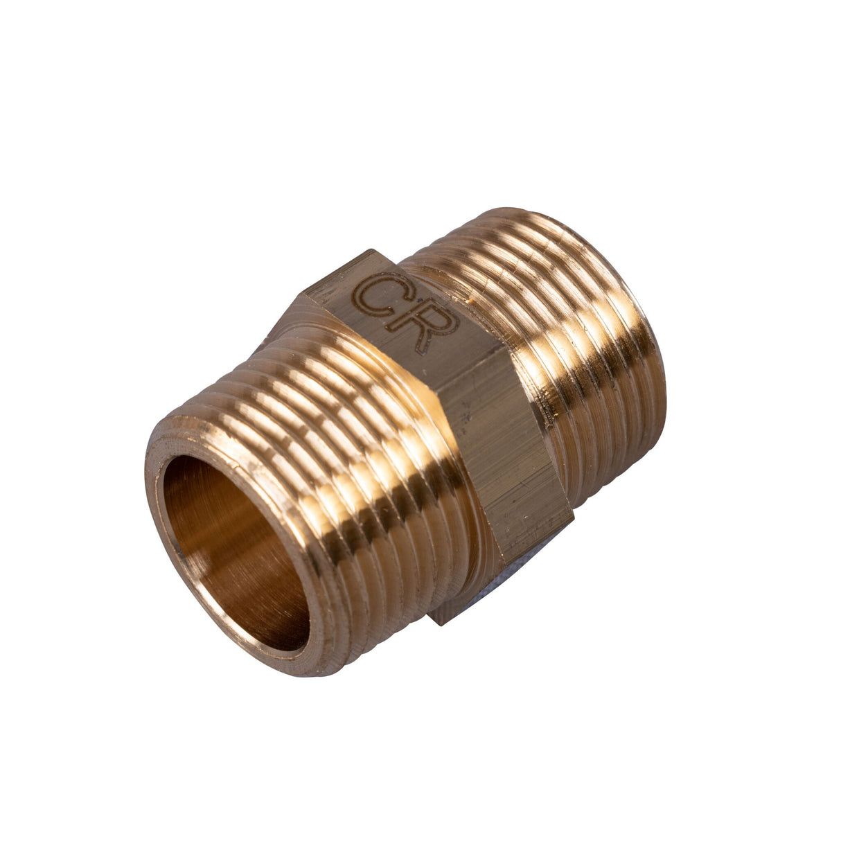 Maestrini Doppelnippel Außengewinde seewasserresistent, Messing, ideal für den Einsatz an Bord - 3/8" - 2"