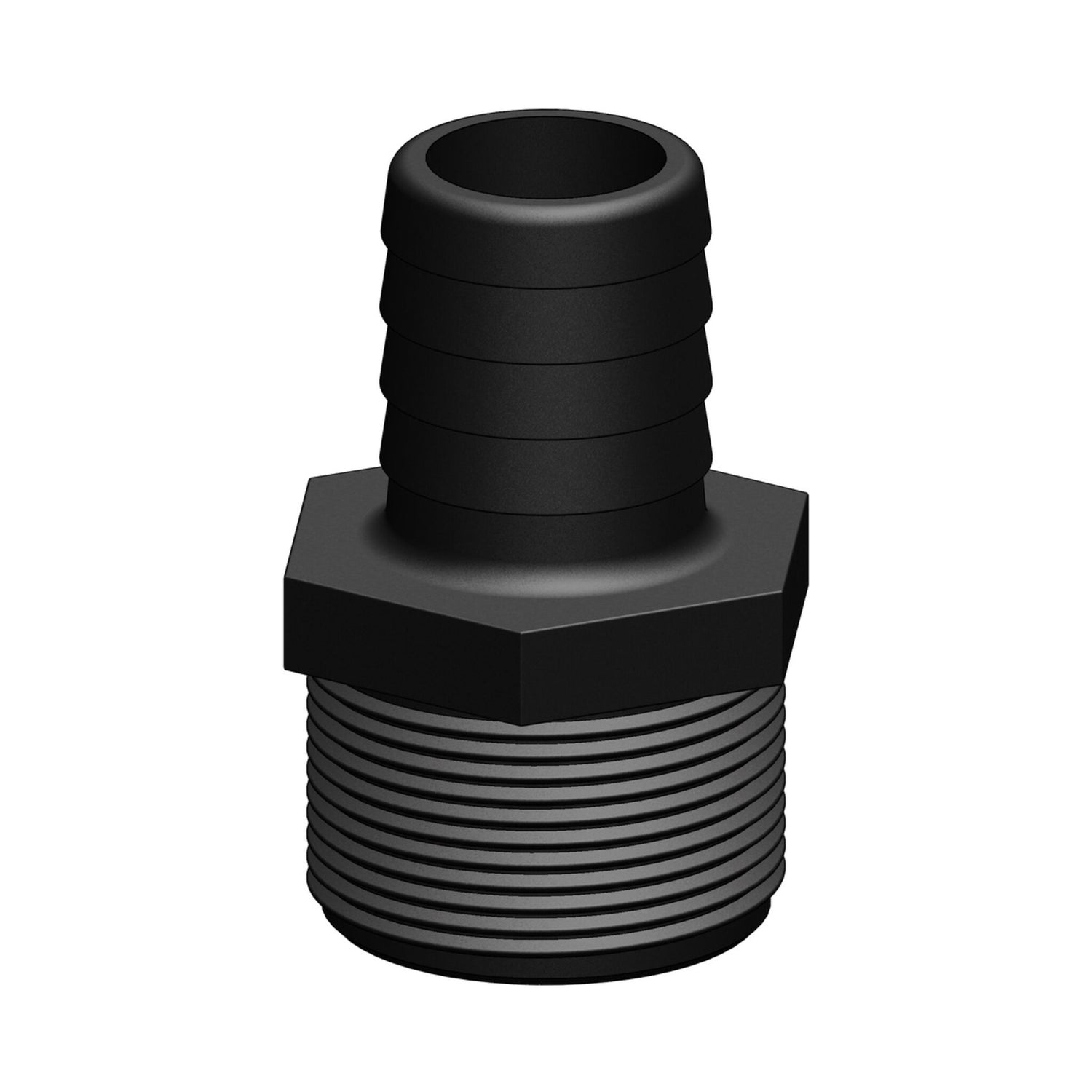TRUDESIGN Schlauchtülle gerade, hochschlagfester Kunststoff, temperatur- und chemikalienbeständig - 13 - 38 mm