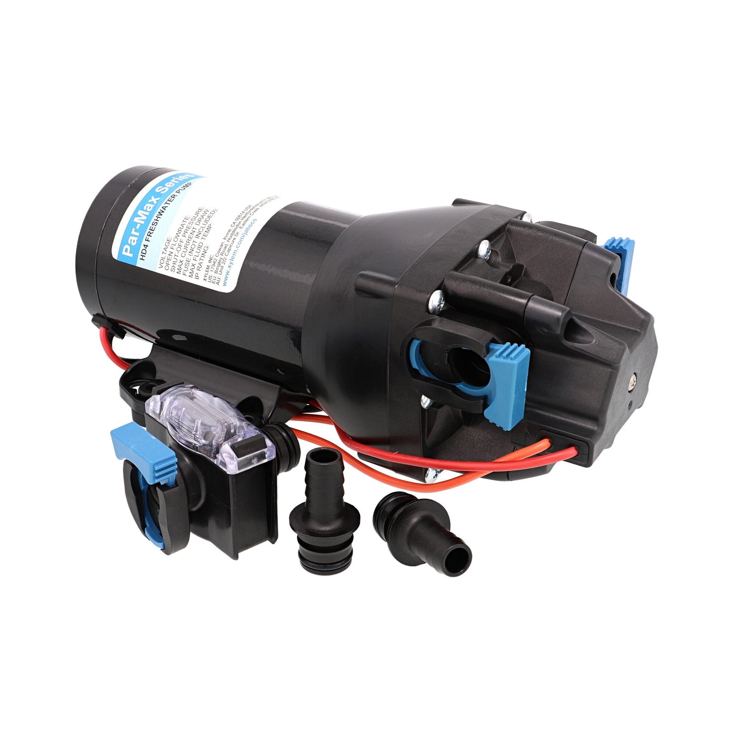 Jabsco Pumpe PARMAX HD4, 4-Kammern-Membranpumpe, trockenlaufsicher, leise und leistungsstark - 1,7 - 2,8 bar
