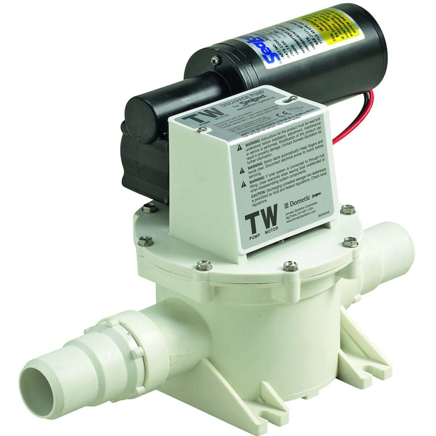 Dometic Fäkalienpumpe Membranpumpe 1130 l/h, Abwassersystem, selbstansaugend bis 3 m, leise im Betrieb - 12 V oder 24 V