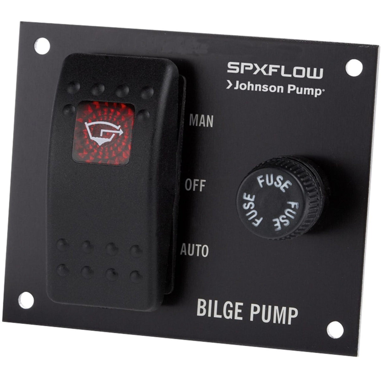 JOHNSON Bilge Pump Control Switch - Automatic and manual operation, pump control with safety switch - 12 V or 24 V