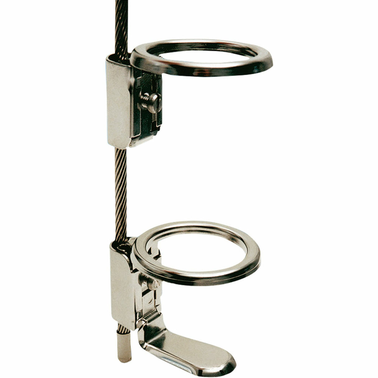 Niro Petersen Bootshakenhalter-Set Edelstahl 6-12 mm Wantenhalterung, Ringhalterung mit Auflage, Klemmhalterung