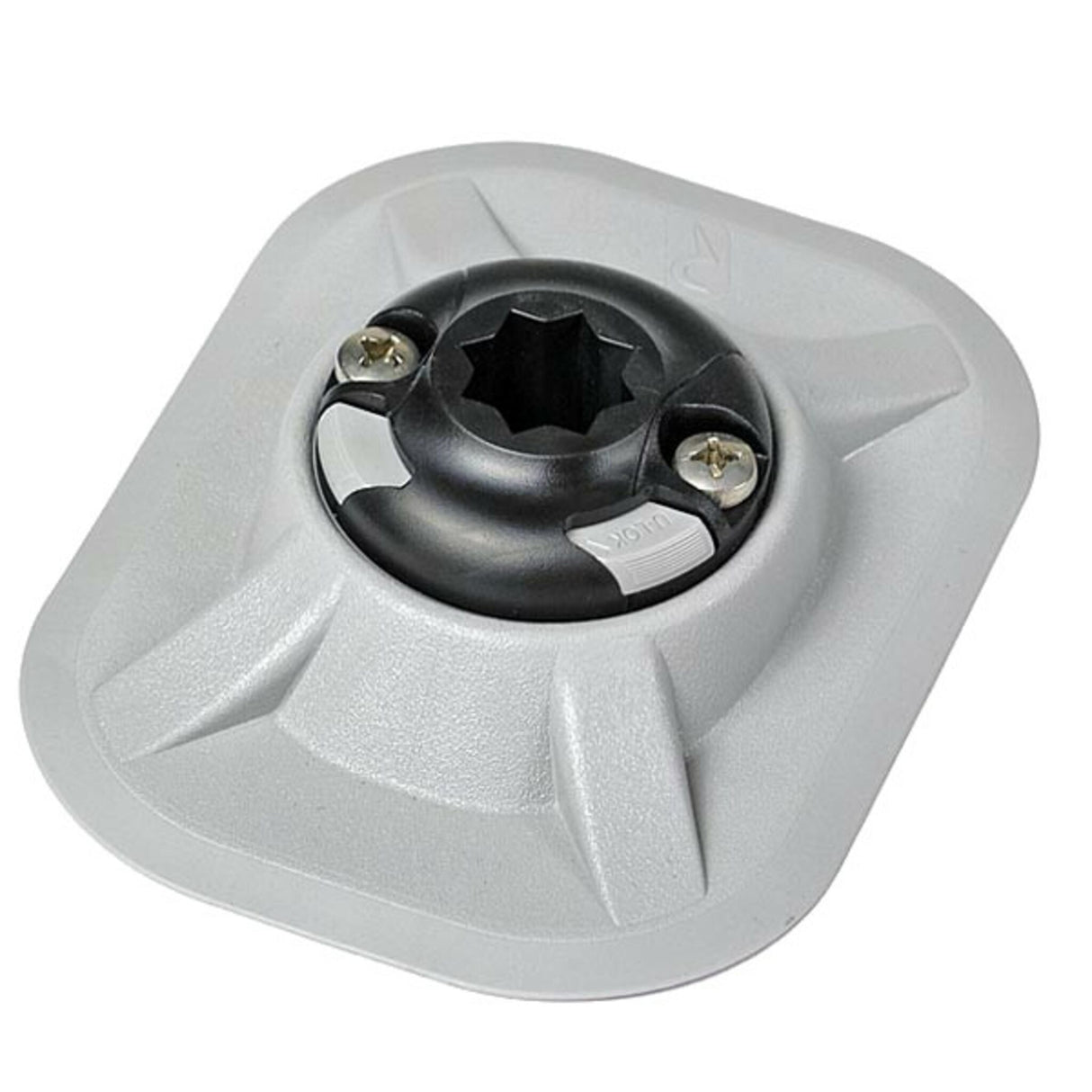 RAILBLAZA Halterung RIBPort mit Sternaufnahme, vielseitige Befestigungslösung, schnell und einfach montierbar - schwarz, grau, weiß