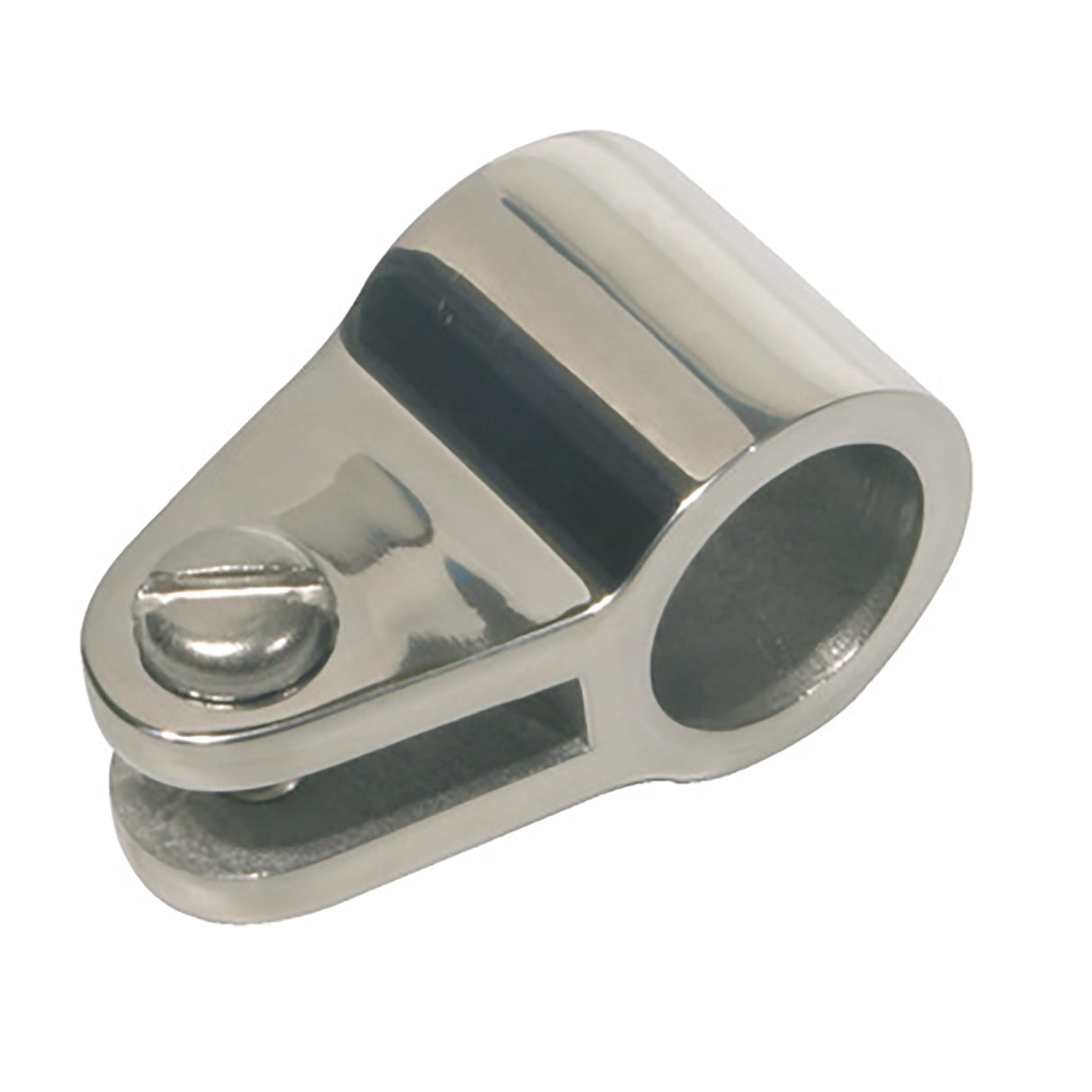 Stainless steel folding top joint with integrated grub screw, durable fastening element for the highest demands - 20 - 25 mm