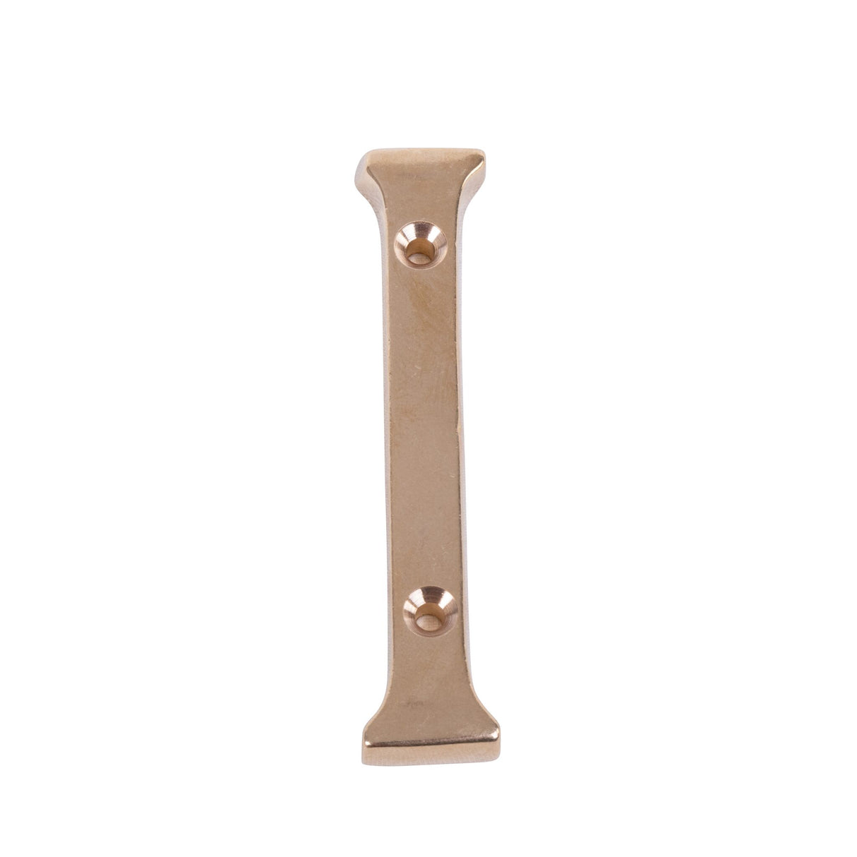 Brass letter 100 mm, polished brass, for screwing, 100 g weight - (Optional with accessories)