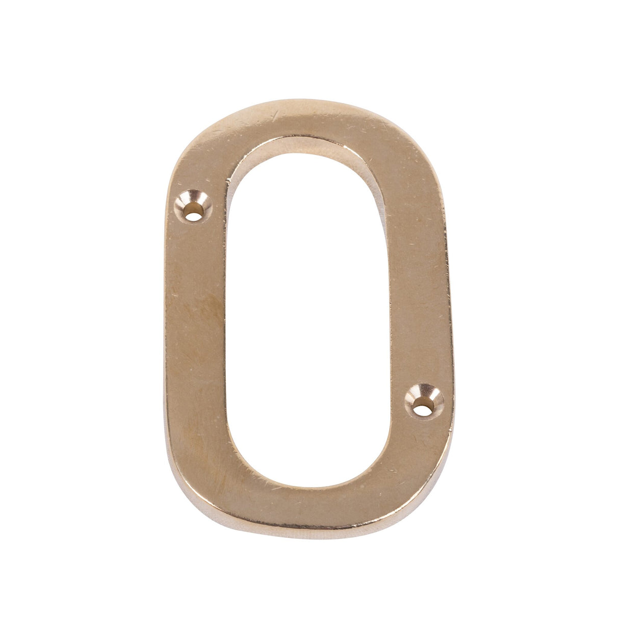 Brass letter 100 mm, polished brass, for screwing, 100 g weight - (Optional with accessories)