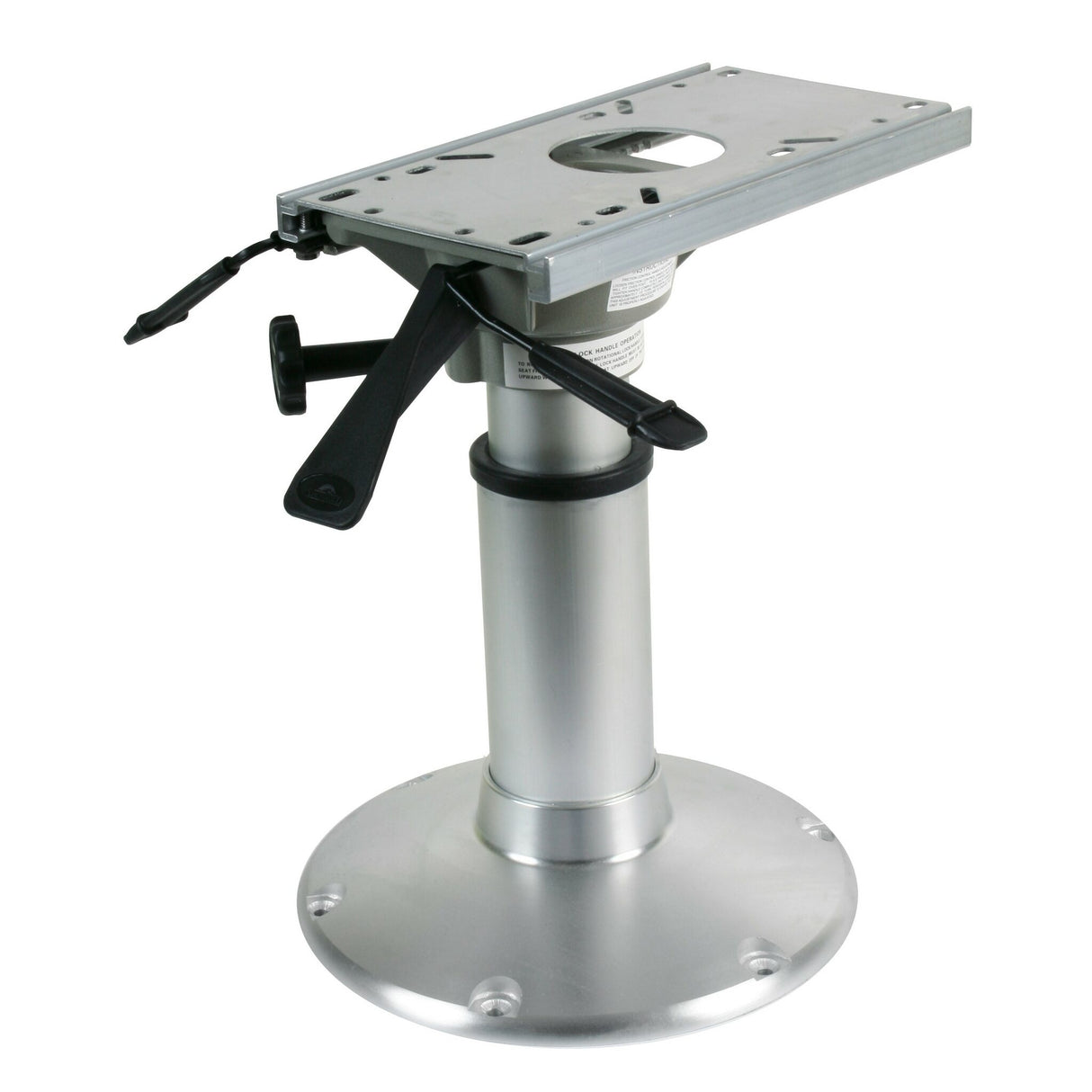 MAINSTAY chair column adjustable, gas pressure cylinder, 360° rotatable, anodized aluminum/stainless steel - (Optional with Mainstay 1 or Mainstay 2 version)