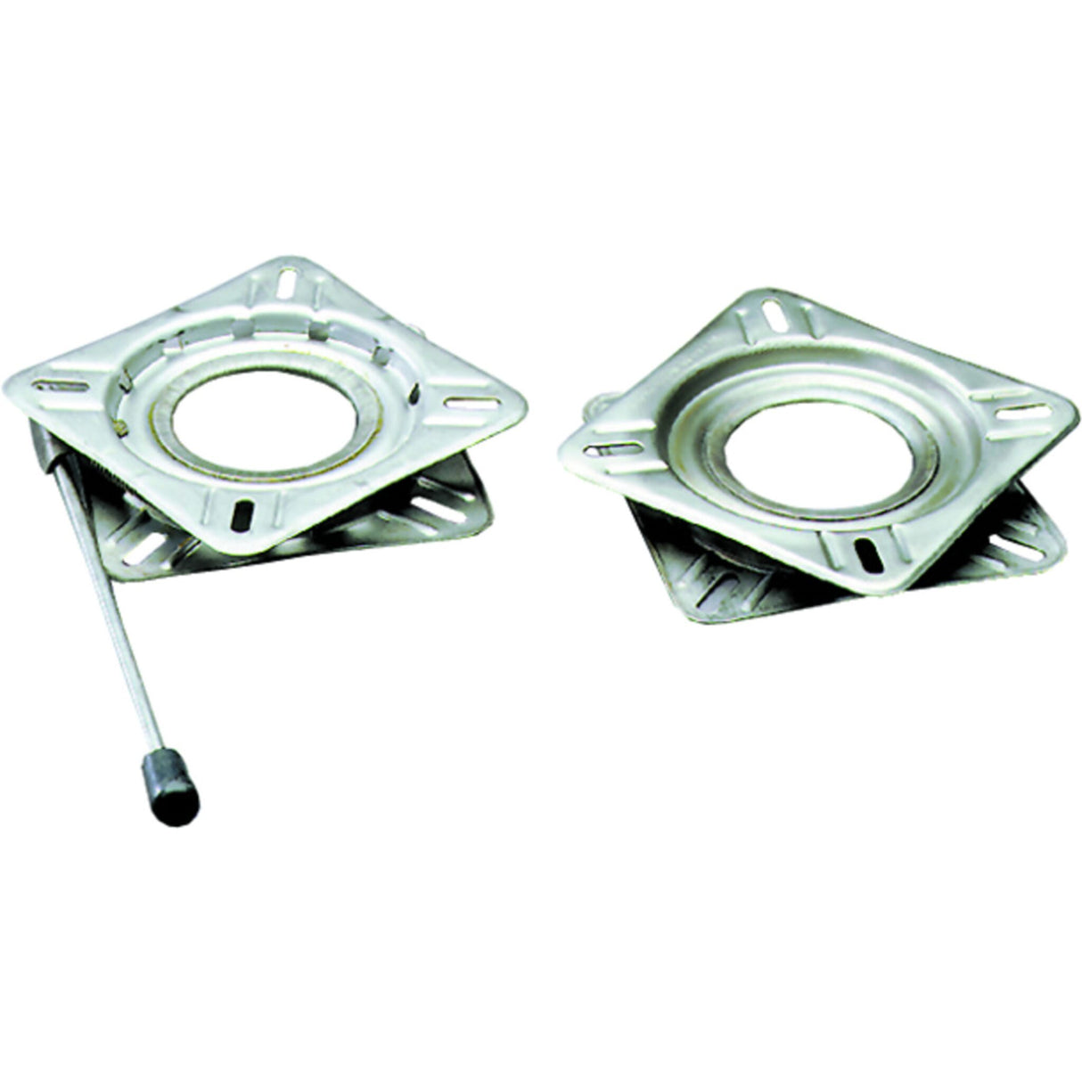 SPRINGFIELD Drehplatte aus Edelstahl, Drehscheibe für Steuerstuhl, 360° drehbar mit 12 Verriegelungspositionen