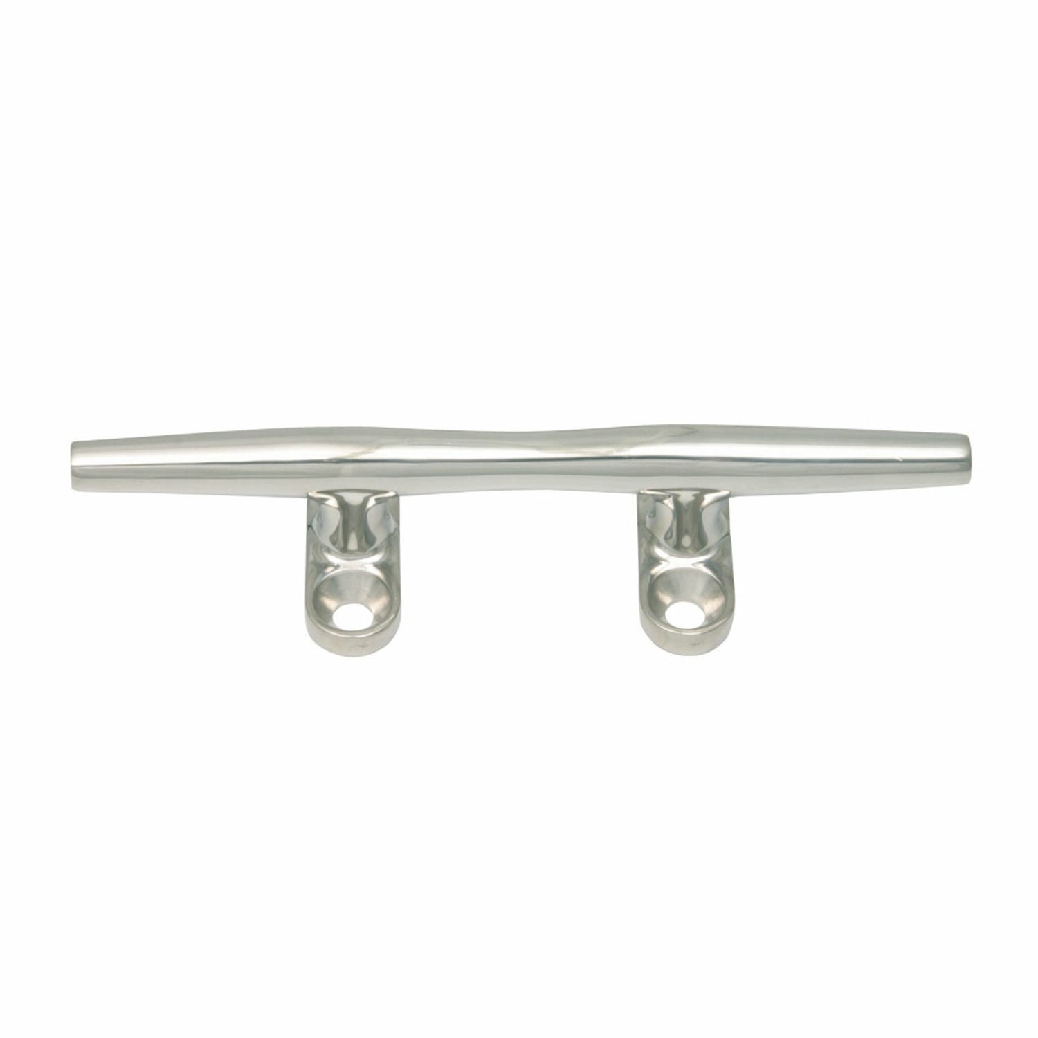 Belegklampe Edelstahl schmale Form, Metallklammer, poliert mit vier Befestigungslöchern - 100 - 300 mm