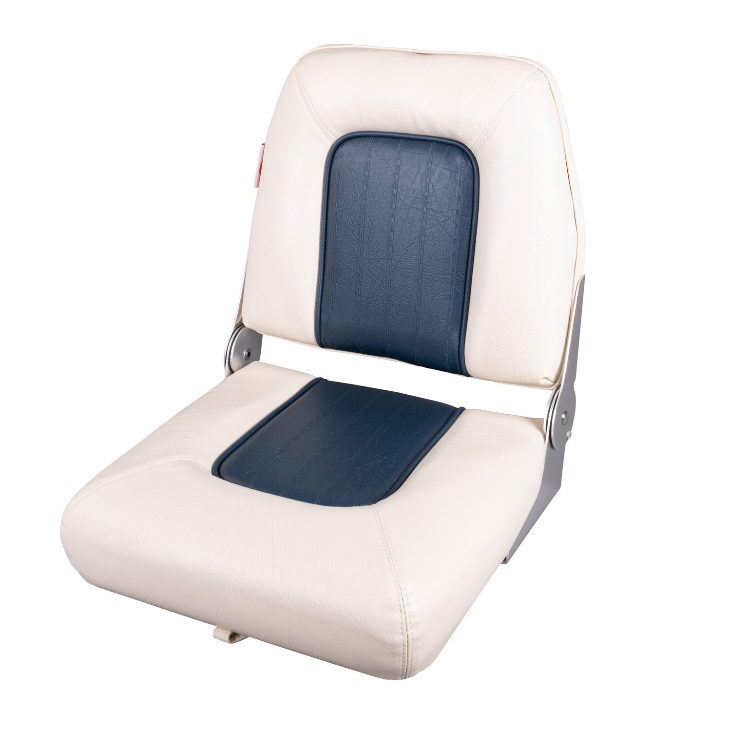 SPRINGFIELD Motorbootsitz COACH, klappbarer Einzelsitz mit dicken Kissen, hochwertiger Steuerstuhl aus Vinyl, robustes Design mit Aluminium-Scharnieren - blau oder weiß